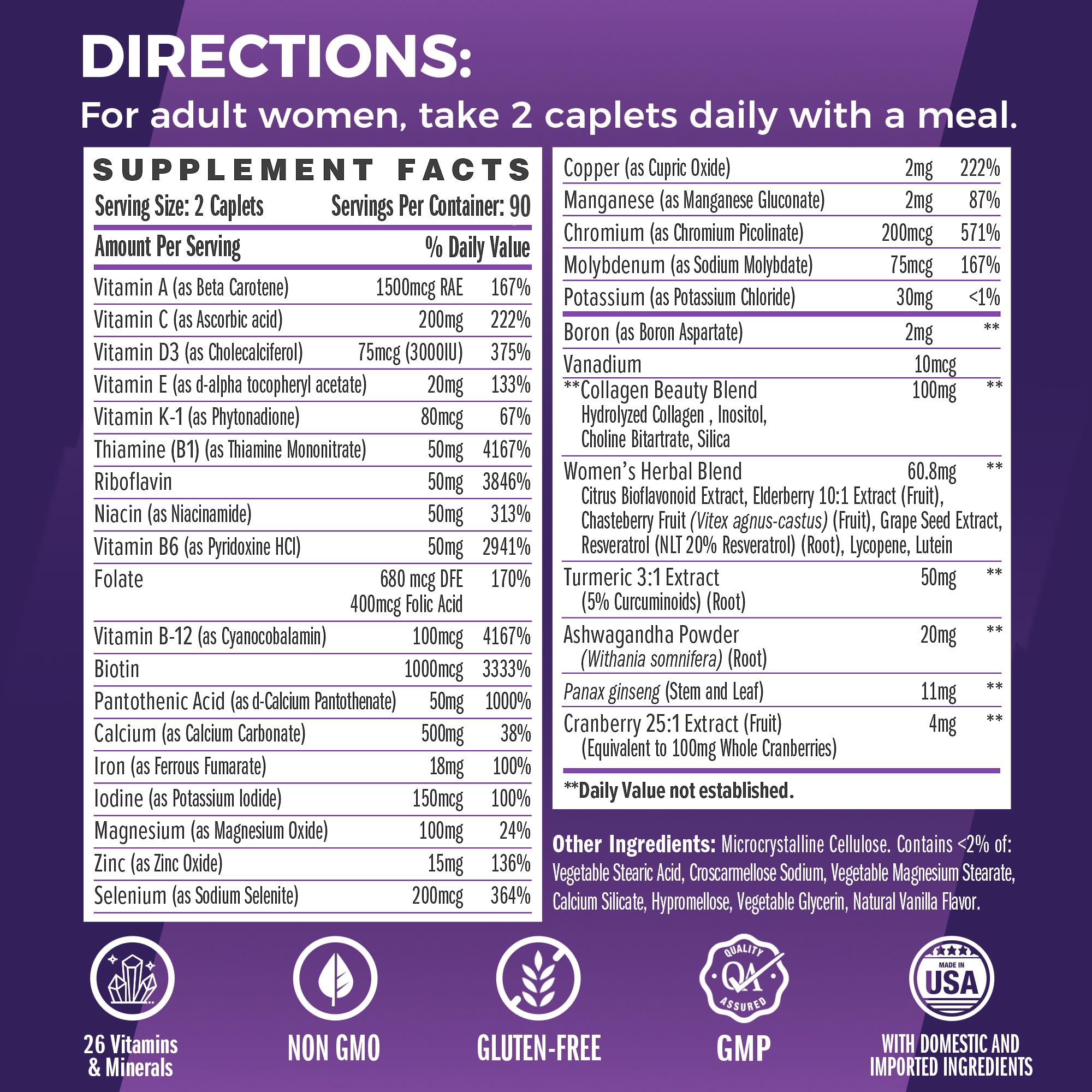 Vitamin World Ultra 360 Women capsules close-up highlighting energy support