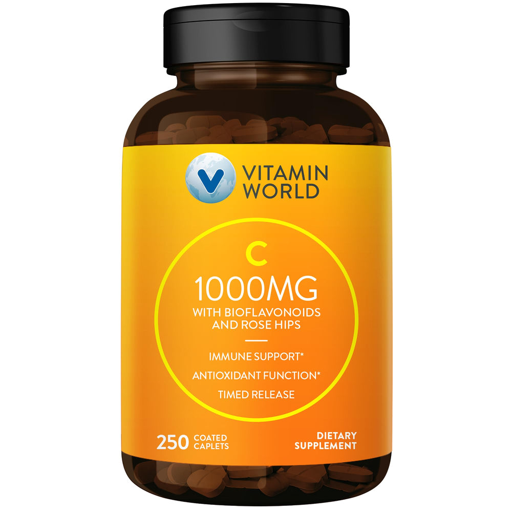 Vitamin World Vitamin C 1000 mg Timed Release bottle for steady daily support.