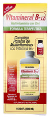 Vitamineral B-12 Memper bottle label close-up highlights quality ingredients
