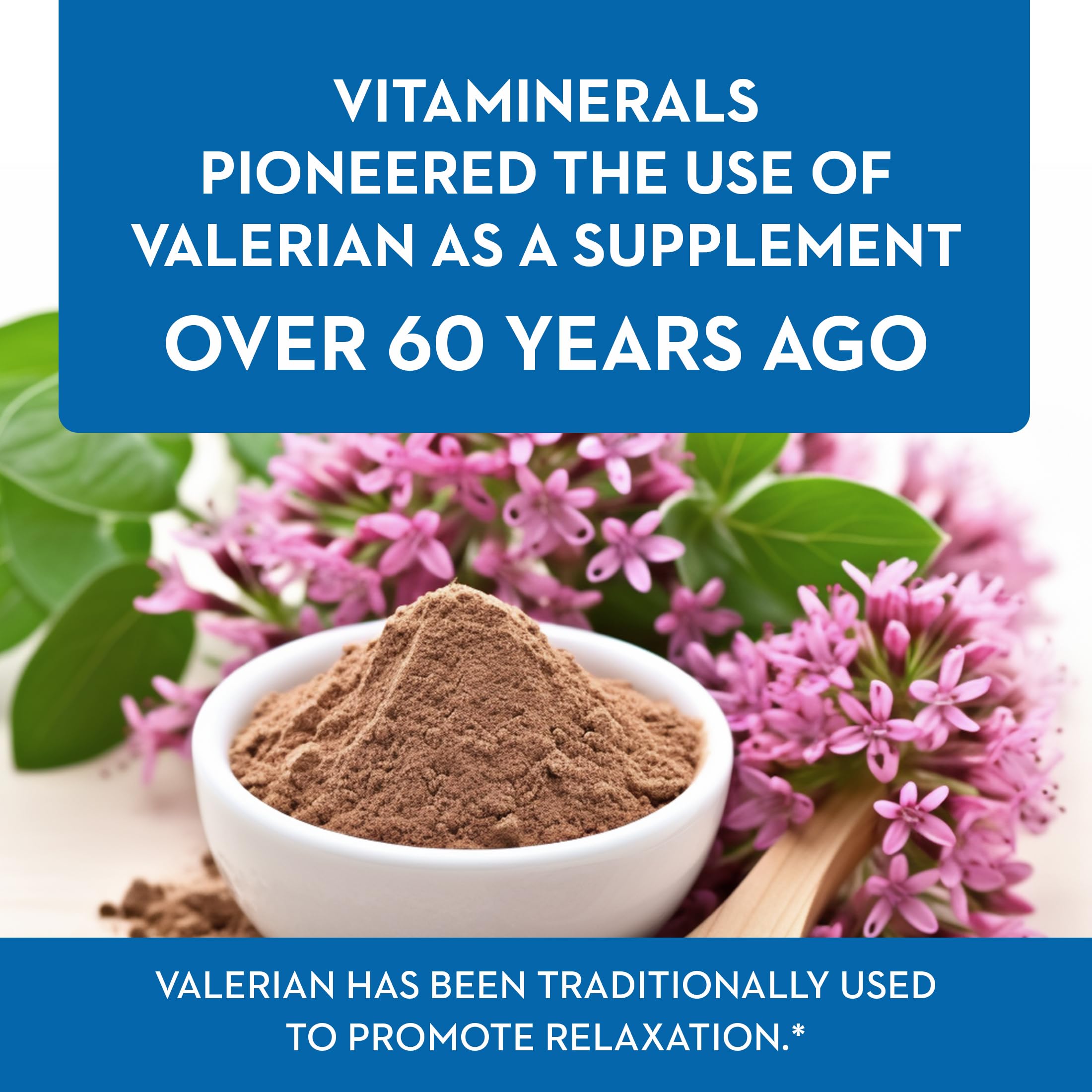 Vitaminerals Baldrian label closeup highlighting standardized extract