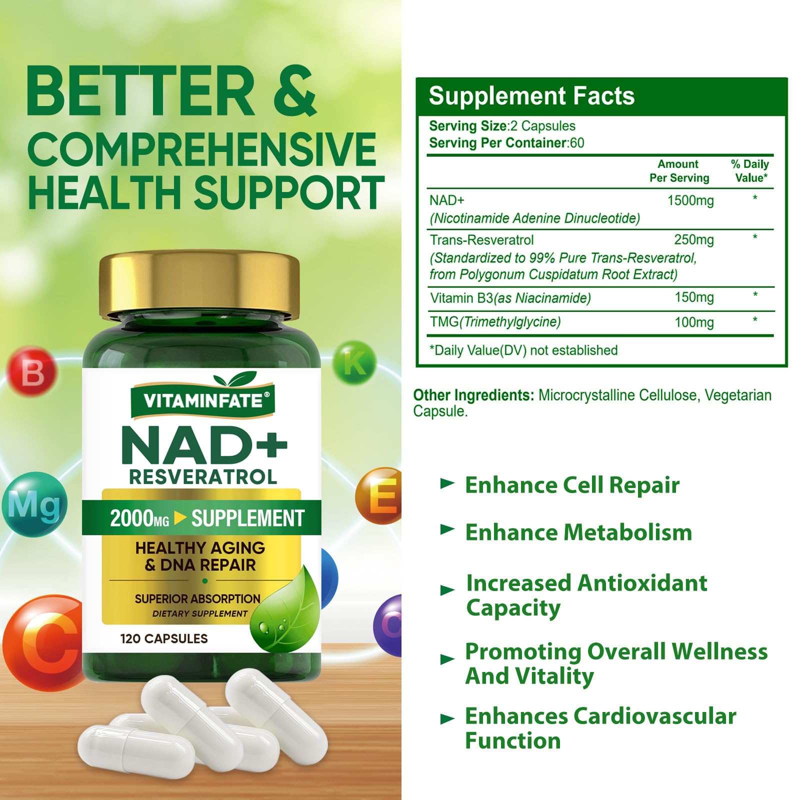 VITAMINFATE NAD+ pour shot for daily routine.