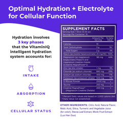 VitaminIQ Electrolytes powder dissolving in water for quick electrolyte balance