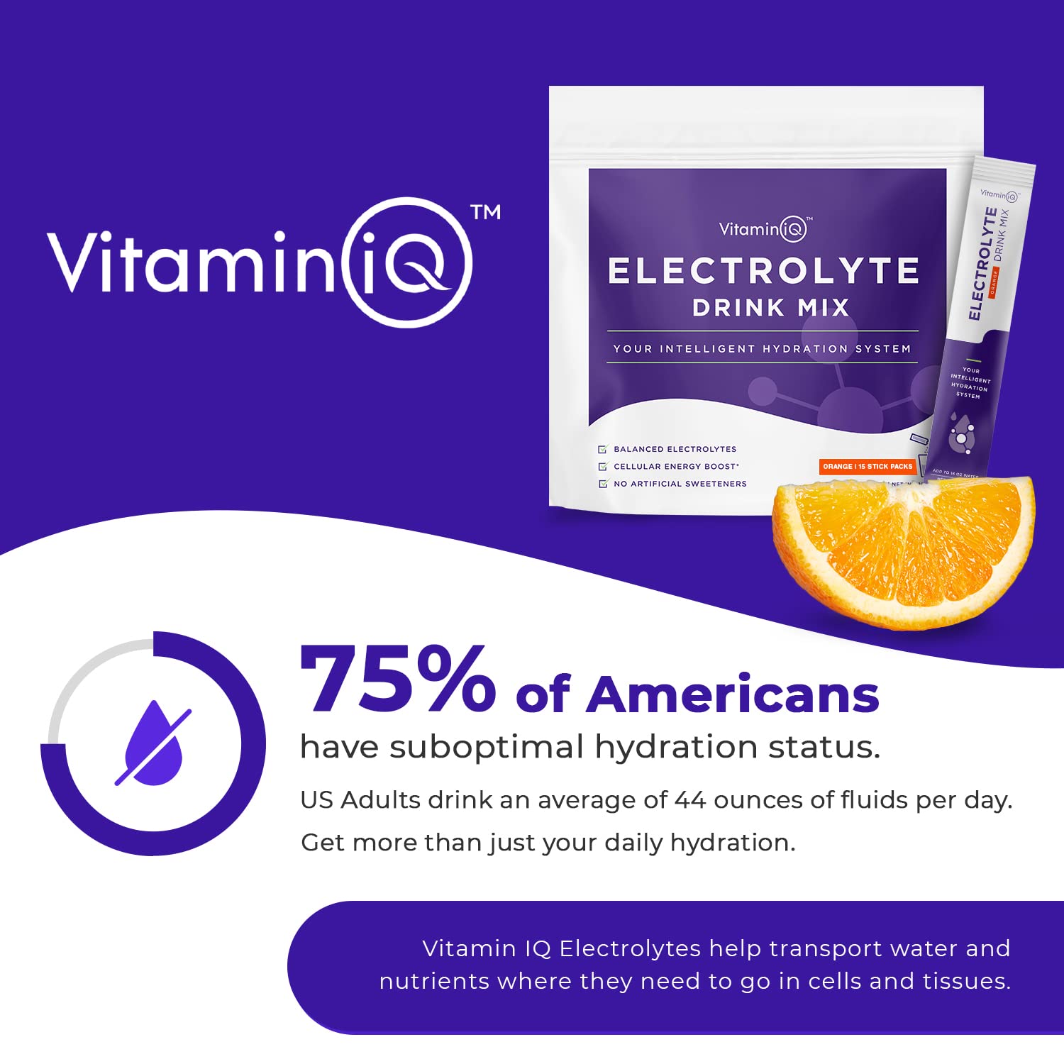 VitaminIQ Electrolytes tub with spoon demonstrates easy prep