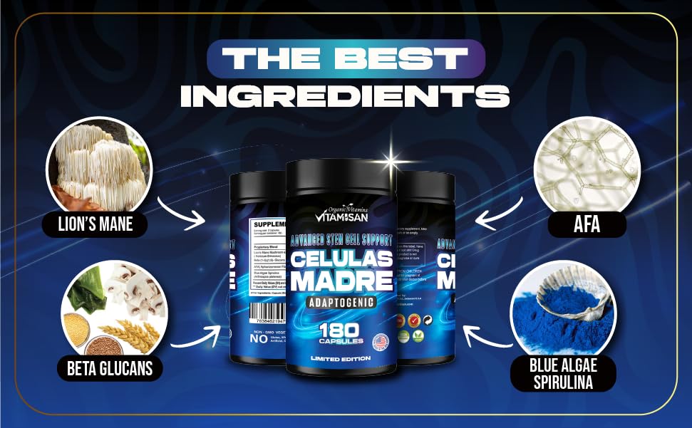 VITAMISAN AFA blue-green algae capsules highlighting immune support