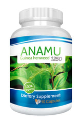 VITAMISAN Anamu 1250 mg bottle back—organic sourcing details and usage tips