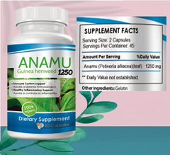 VITAMISAN Anamu 1250 mg capsules pack 2—two bottles for ongoing use
