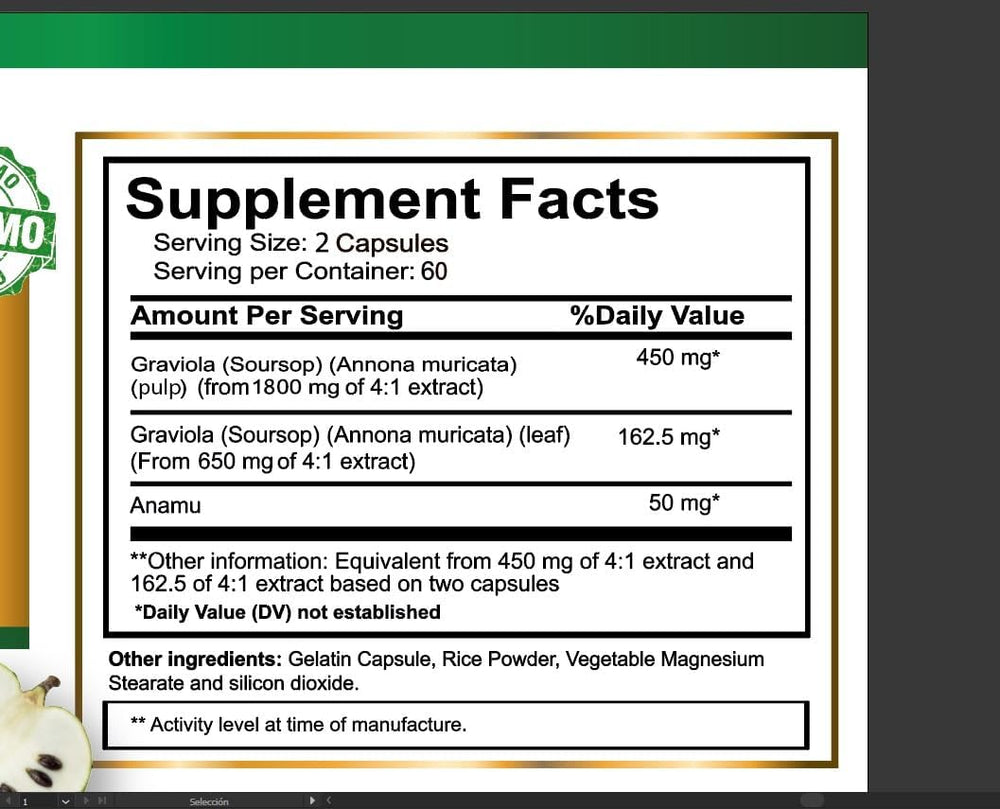 VITAMISAN anamu root capsules showcasing supportive botanical ingredients