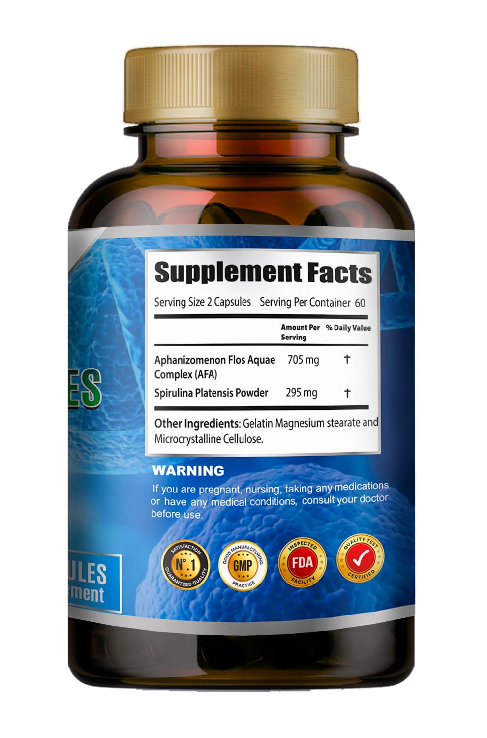 VITAMISAN Celulas Madres AF Stem blue-green algae capsules promoting vitality