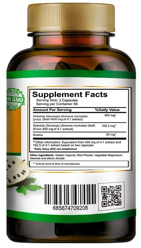 VITAMISAN graviola fruit extract capsules for daily vitality and wellness