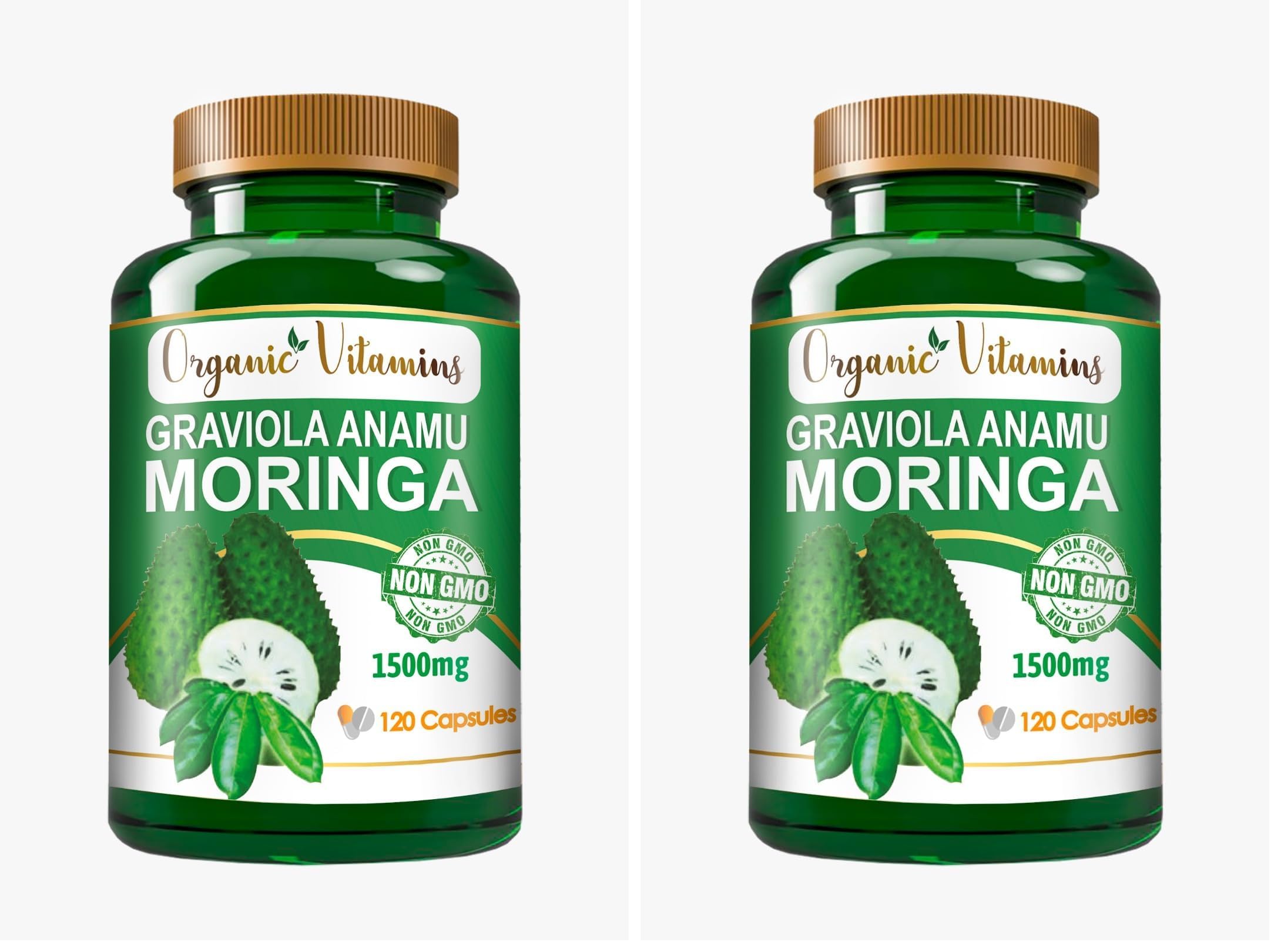 VITAMISAN Graviola Soursop capsules bottle for antioxidant support and daily wellness.