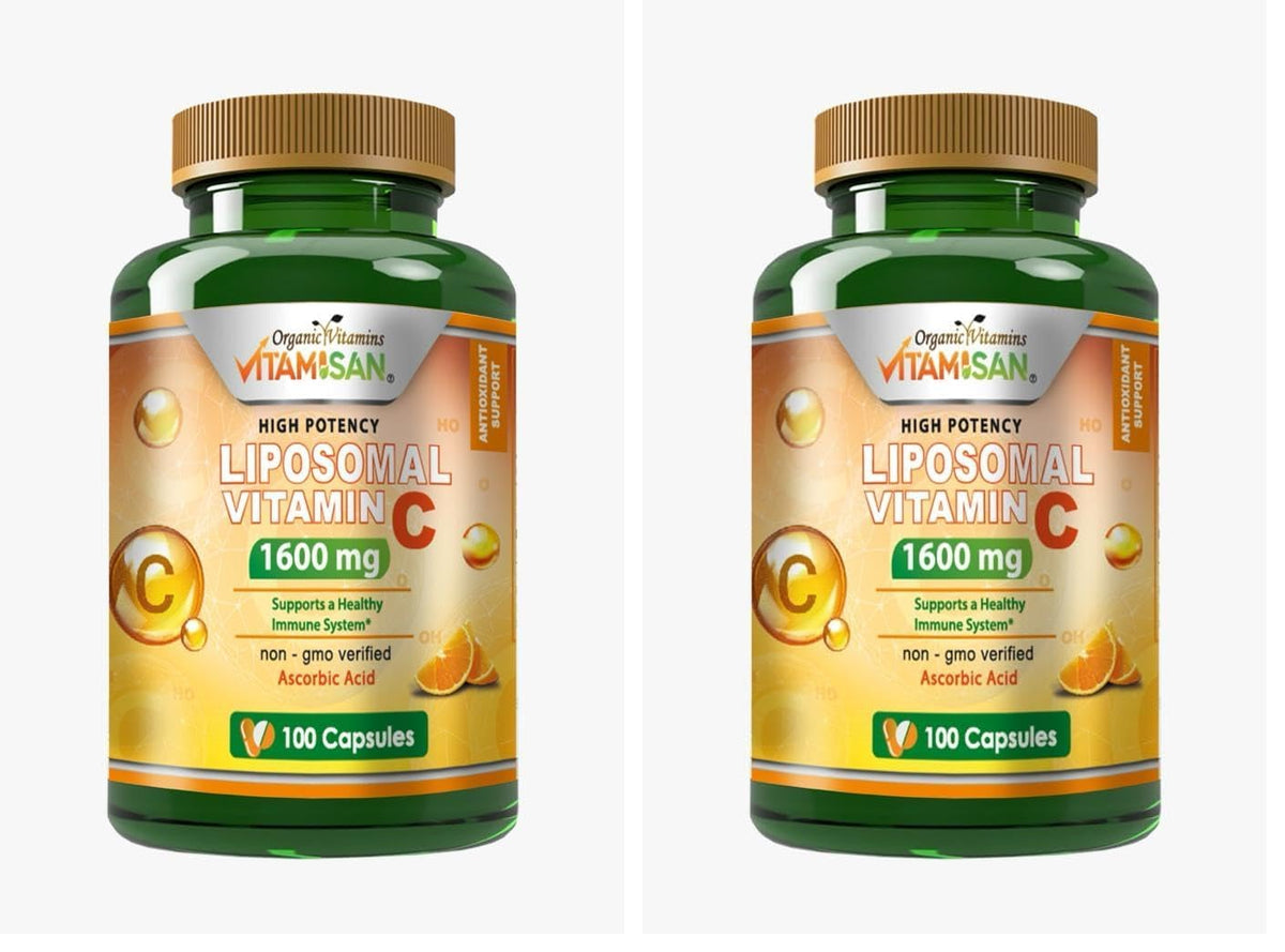 VITAMISAN liposomal vitamin C bottle front view highlighting high absorption potential