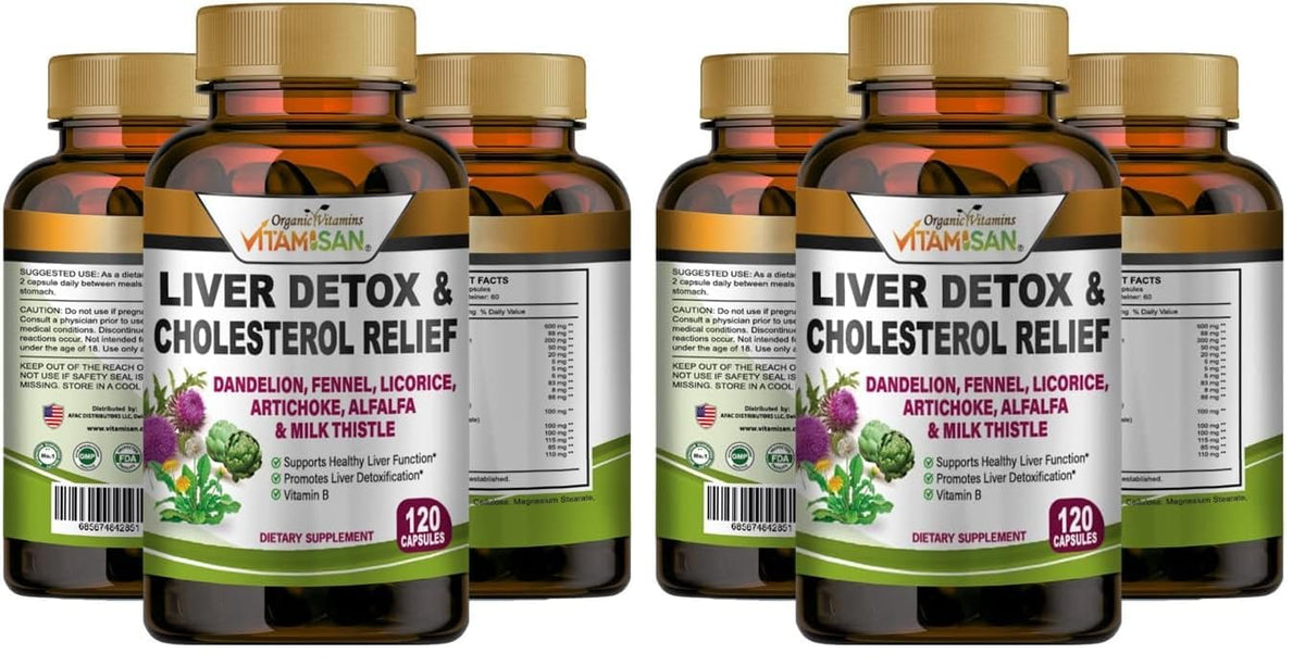 VITAMISAN Liver Cleanse bottle front for easy brand recognition and trust