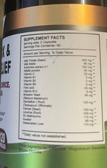 VITAMISAN Liver Cleanse bottle label highlights ingredients for natural liver support