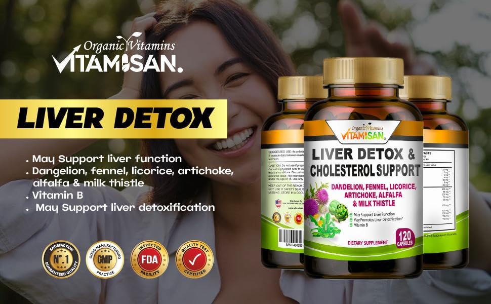VITAMISAN Liver Cleanse ingredients artichoke and dandelion suggest herbal formulation
