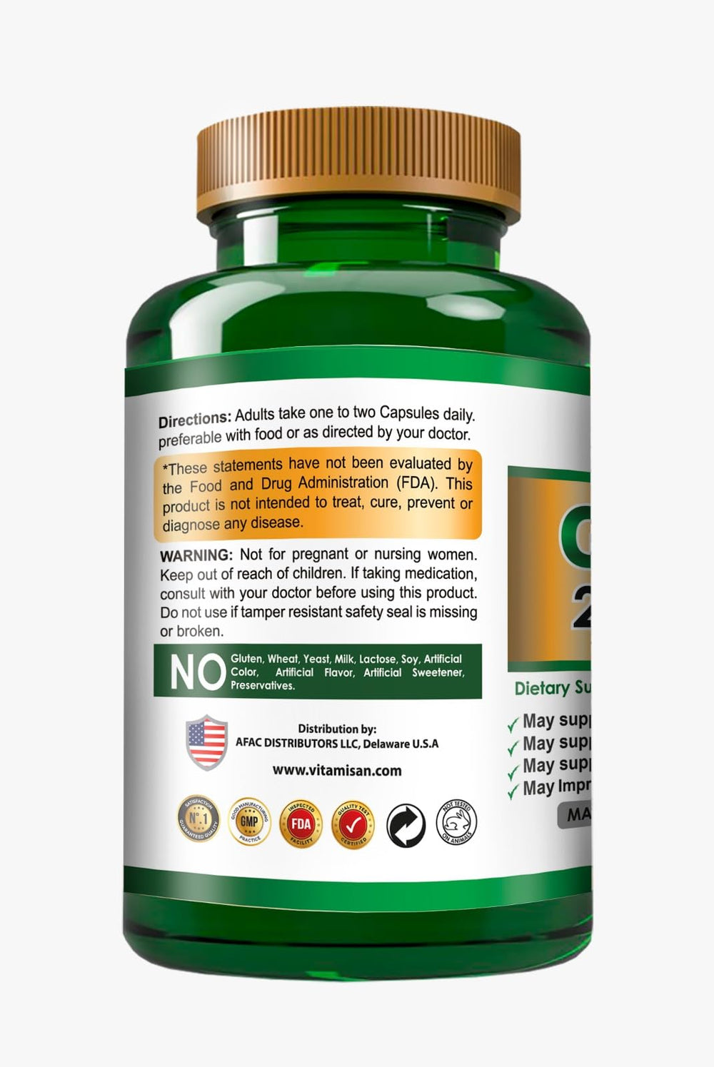 VITAMISAN USA-made packaging communicates quality and reliable sourcing