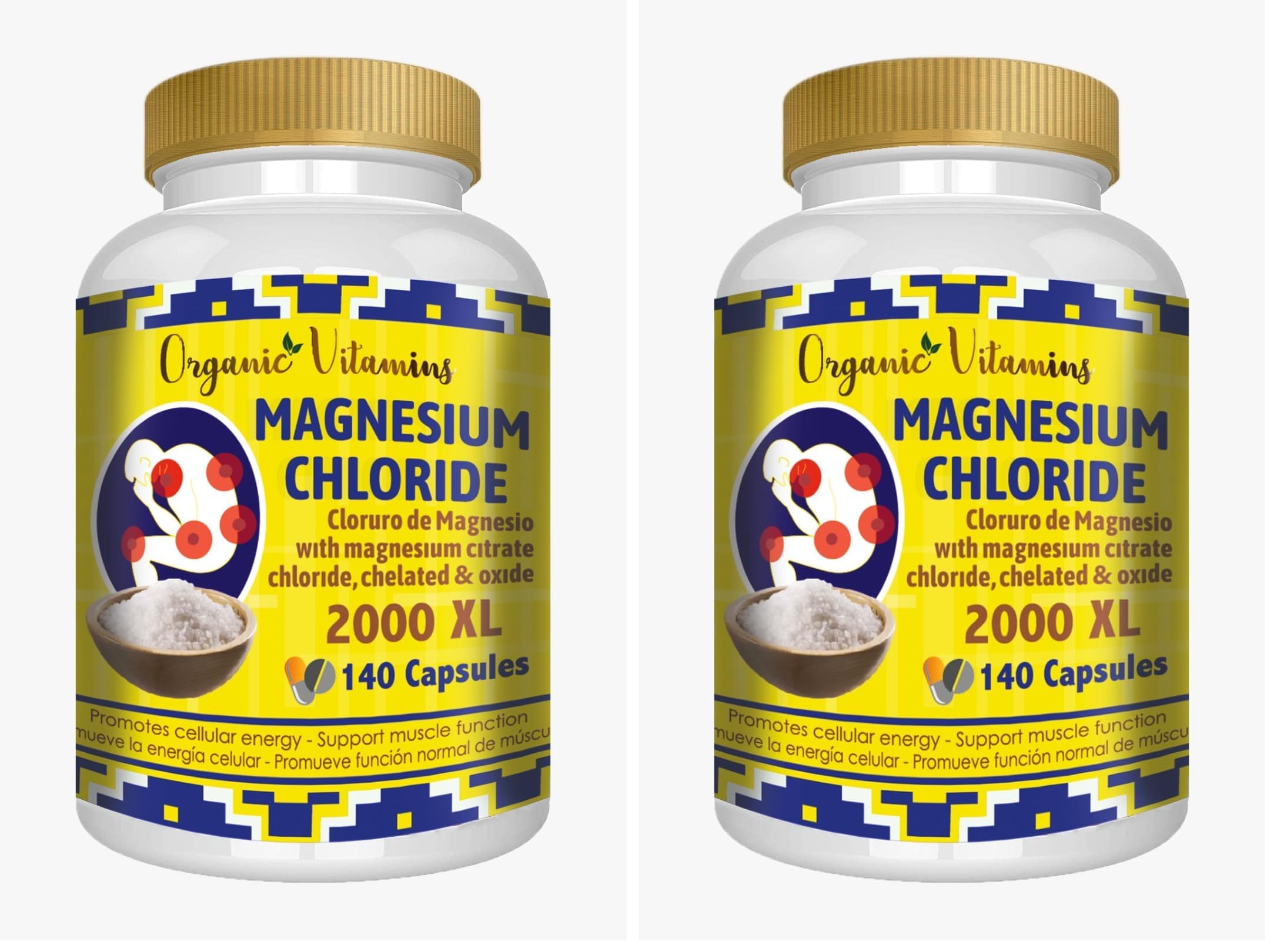 Vitamisan Magnesium Chloride bottle showing high-absorption formula for daily wellness