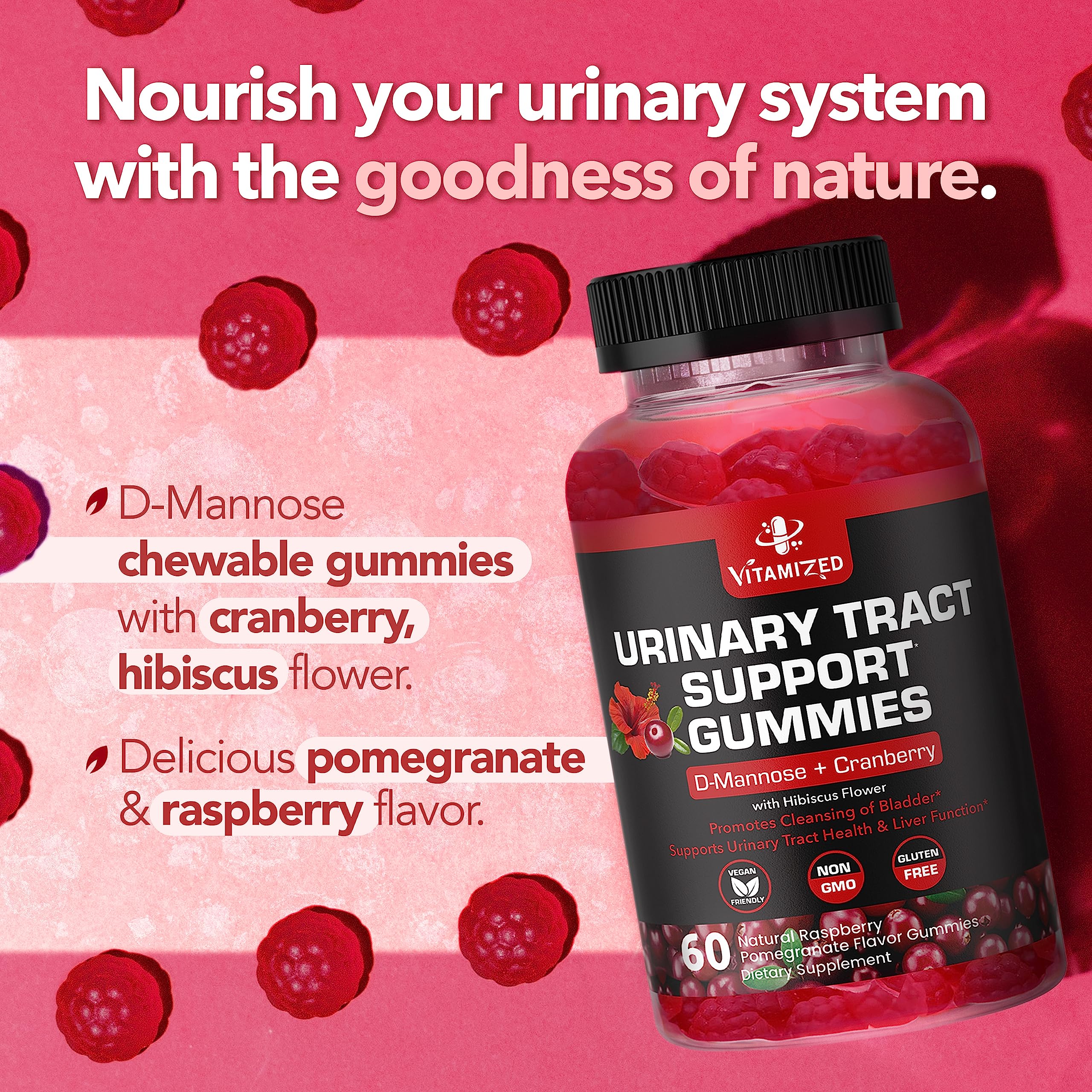 VITAMIZED Cranberry Extract Ingredient image emphasizes high-potency formula.