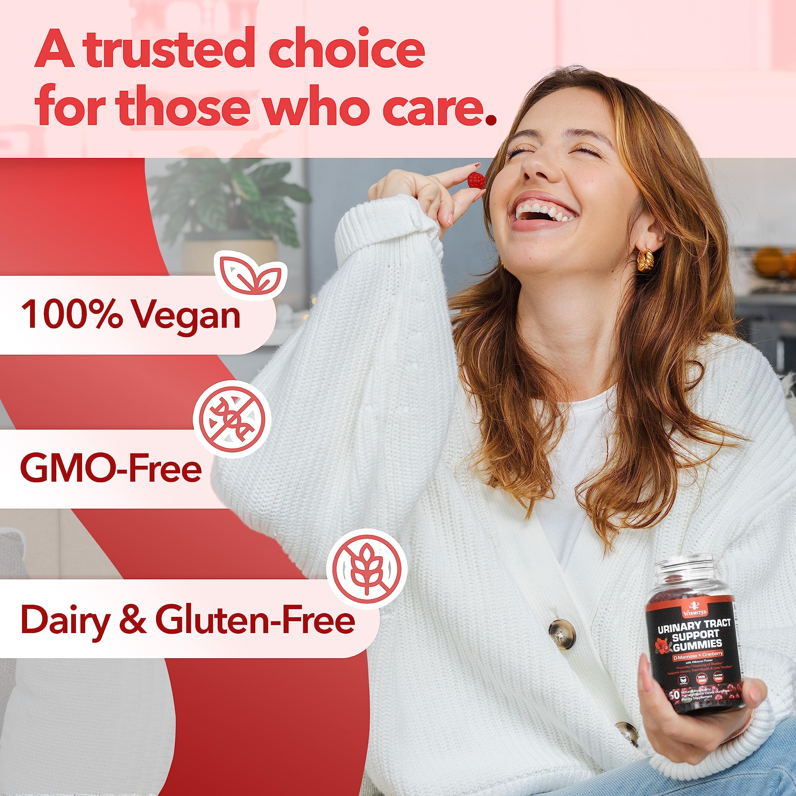 VITAMIZED Family-Friendly Gummies image demonstrates universal convenience for all ages.
