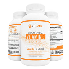 Vitamo Liposomal Vitamin C bottle front highlighting high-potency immune support