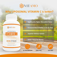 Vitamo Liposomal Vitamin C capsules in hand for convenient high-dose use