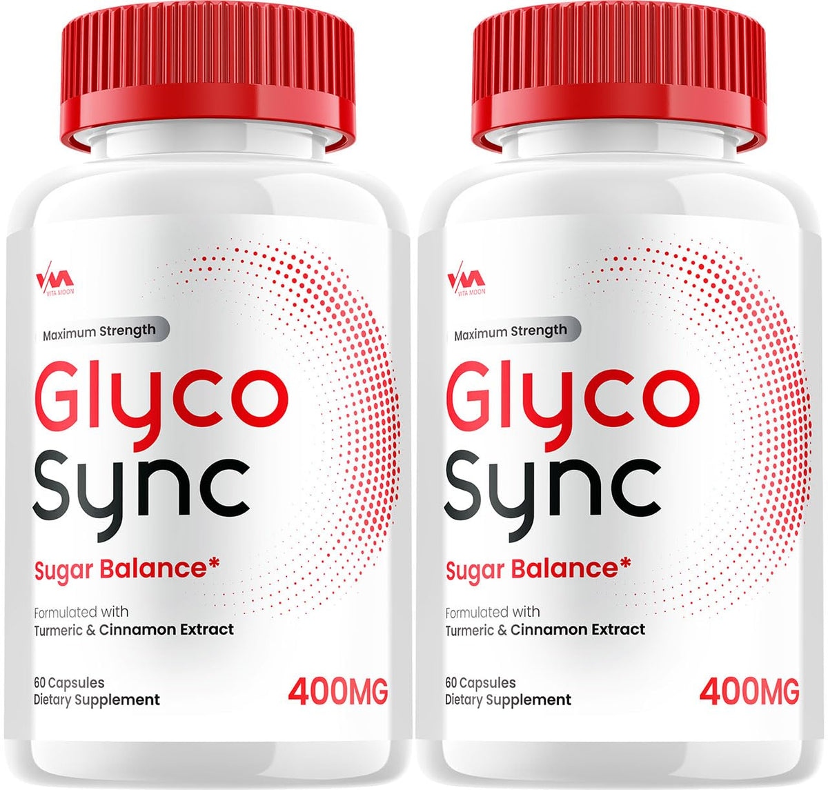 Vitamoon GlycoSync bottle front view for daily wellness support.