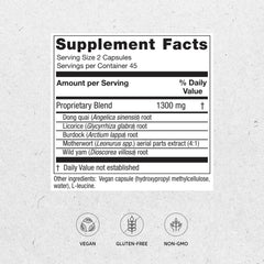 Close-up of Phase II capsules highlighting natural herbal blend for balanced mood and sleep support.