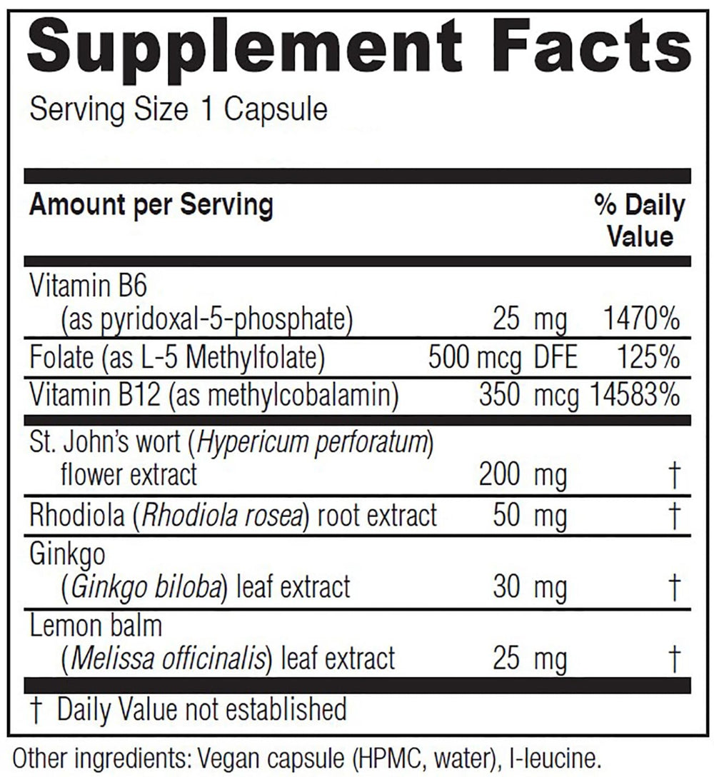 Vitanica Uplift capsules close-up highlighting vegan capsules for daily mood support