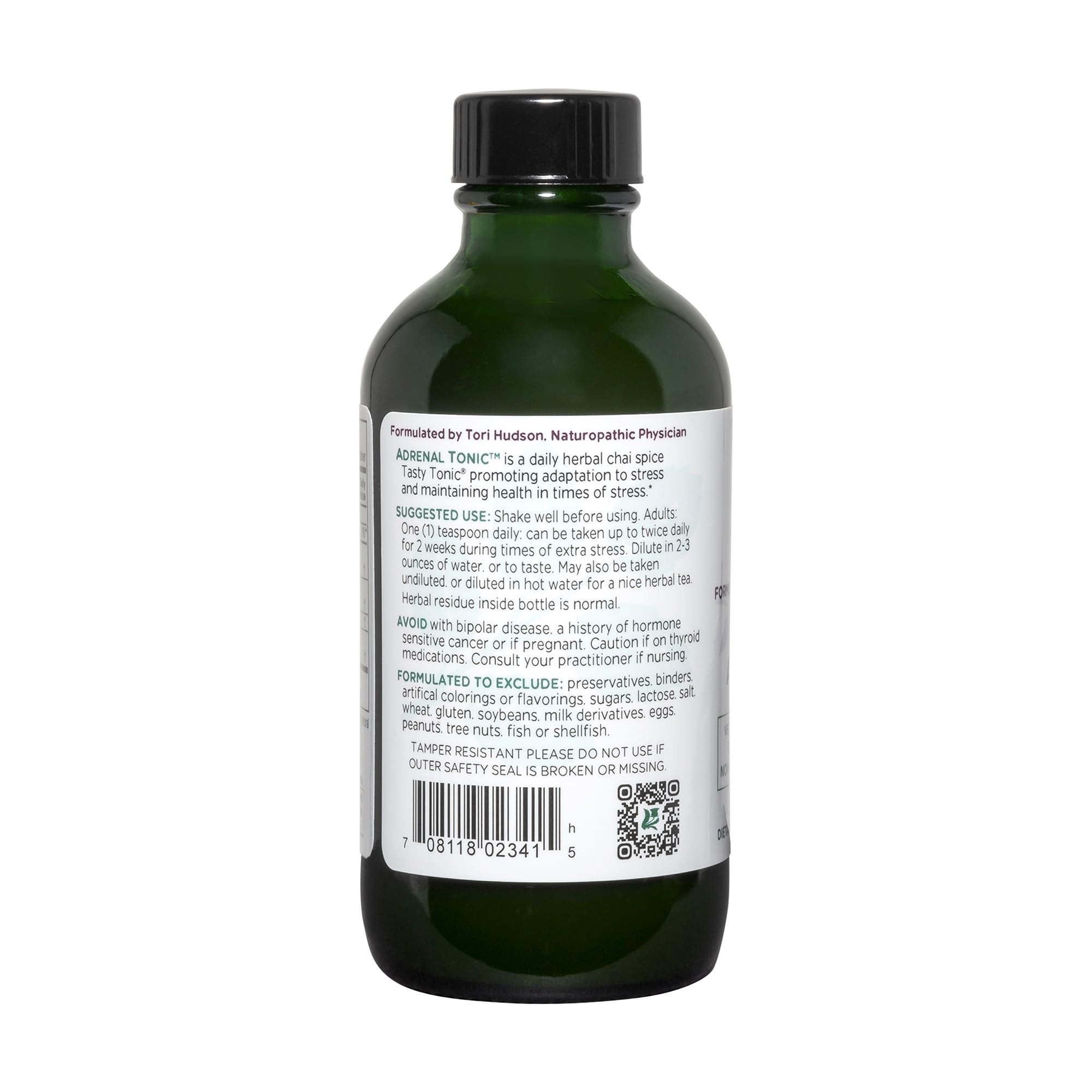 Vitanica Adrenal Tonic inner dropper for precise dosing and convenience.
