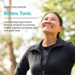 Vitanica Bitters Tonic green glass packaging, vegan and allergen-free option.
