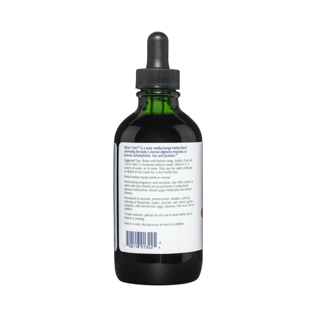 Vitanica Bitters Tonic ingredients close up for natural digestion support