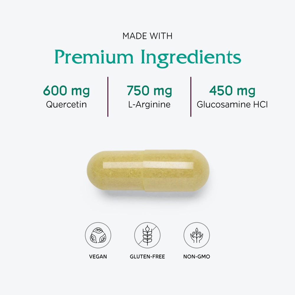 Graphic of ingredients featured in Vitanica Bladder Ease for bladder health