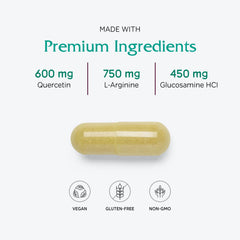 Graphic of ingredients featured in Vitanica Bladder Ease for bladder health