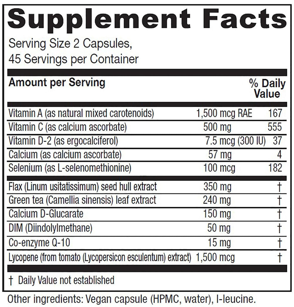 Vitanica BreastBlend capsules shown for daily vegan breast health support