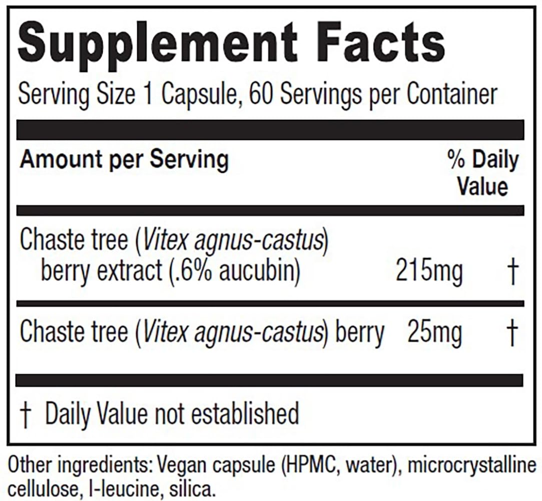 Vitanica Chaste Tree Berry capsules ready for daily use