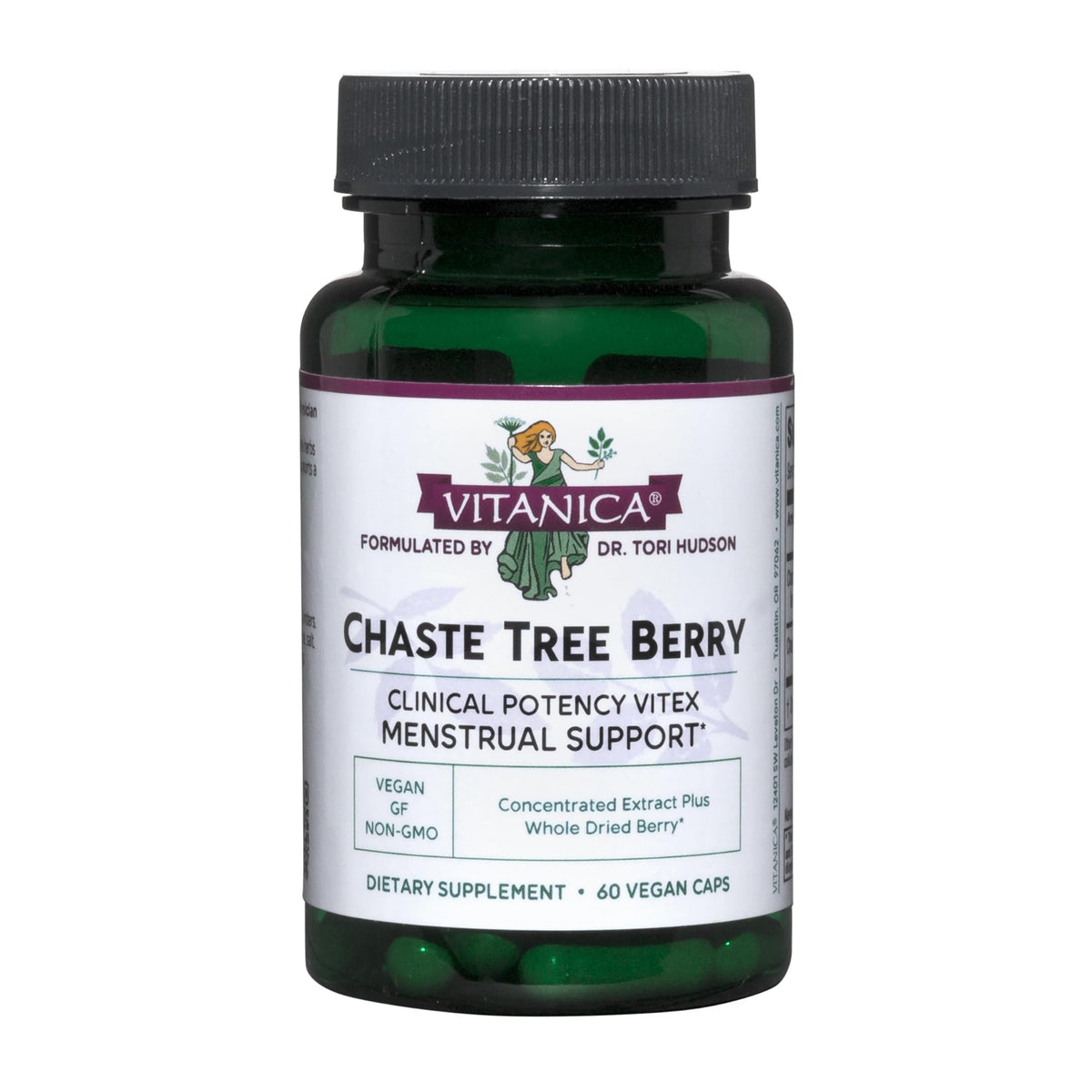 Vitanica Chaste Tree Berry Extract bottle for hormone balance and cycle support