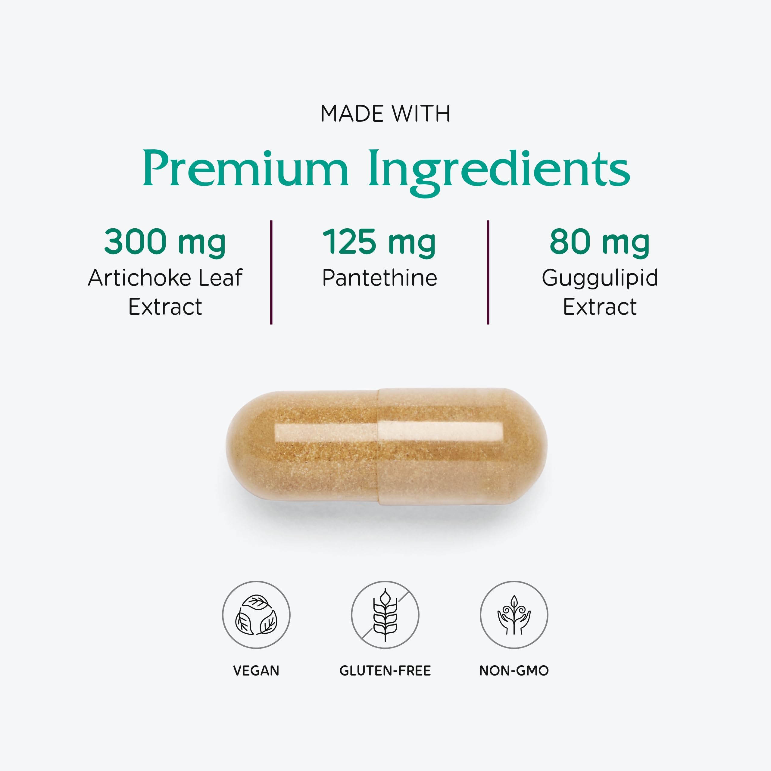 Vitanica CholestBlend artichoke leaf image emphasizes plant-based lipid balance support.
