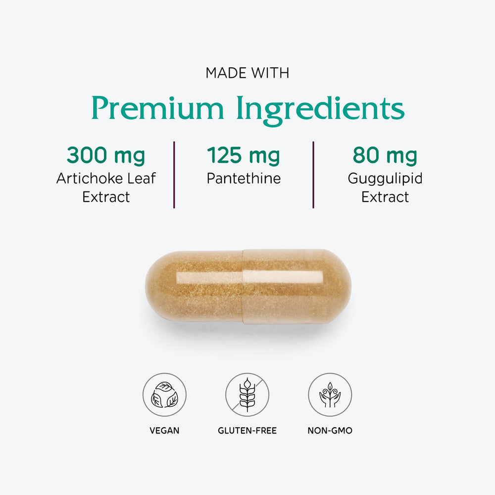 Vitanica CholestBlend artichoke leaf image emphasizes plant-based lipid balance support.