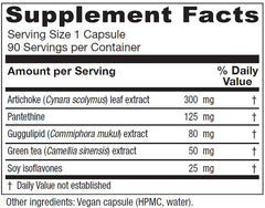 Vitanica CholestBlend capsules closeup highlighting vegan formula for lipid support.