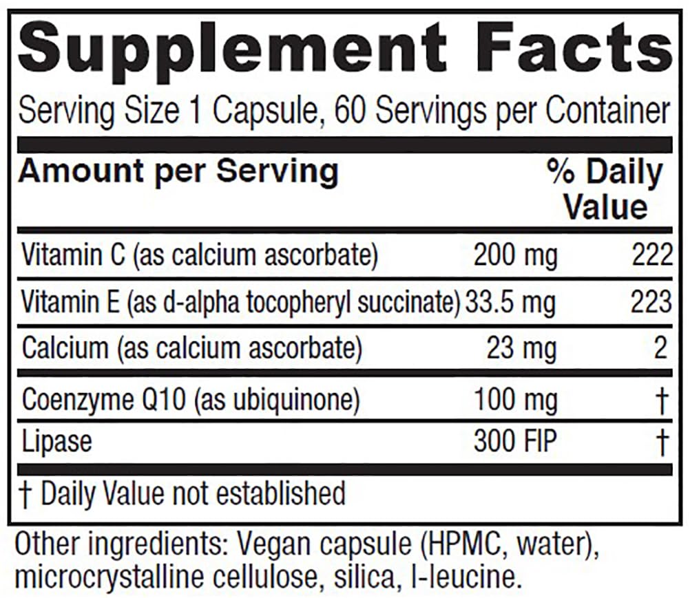 Vitanica CoQ10 Extra capsules close-up highlighting 100 mg per serving.