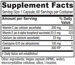 Vitanica CoQ10 Extra capsules close-up highlighting 100 mg per serving.