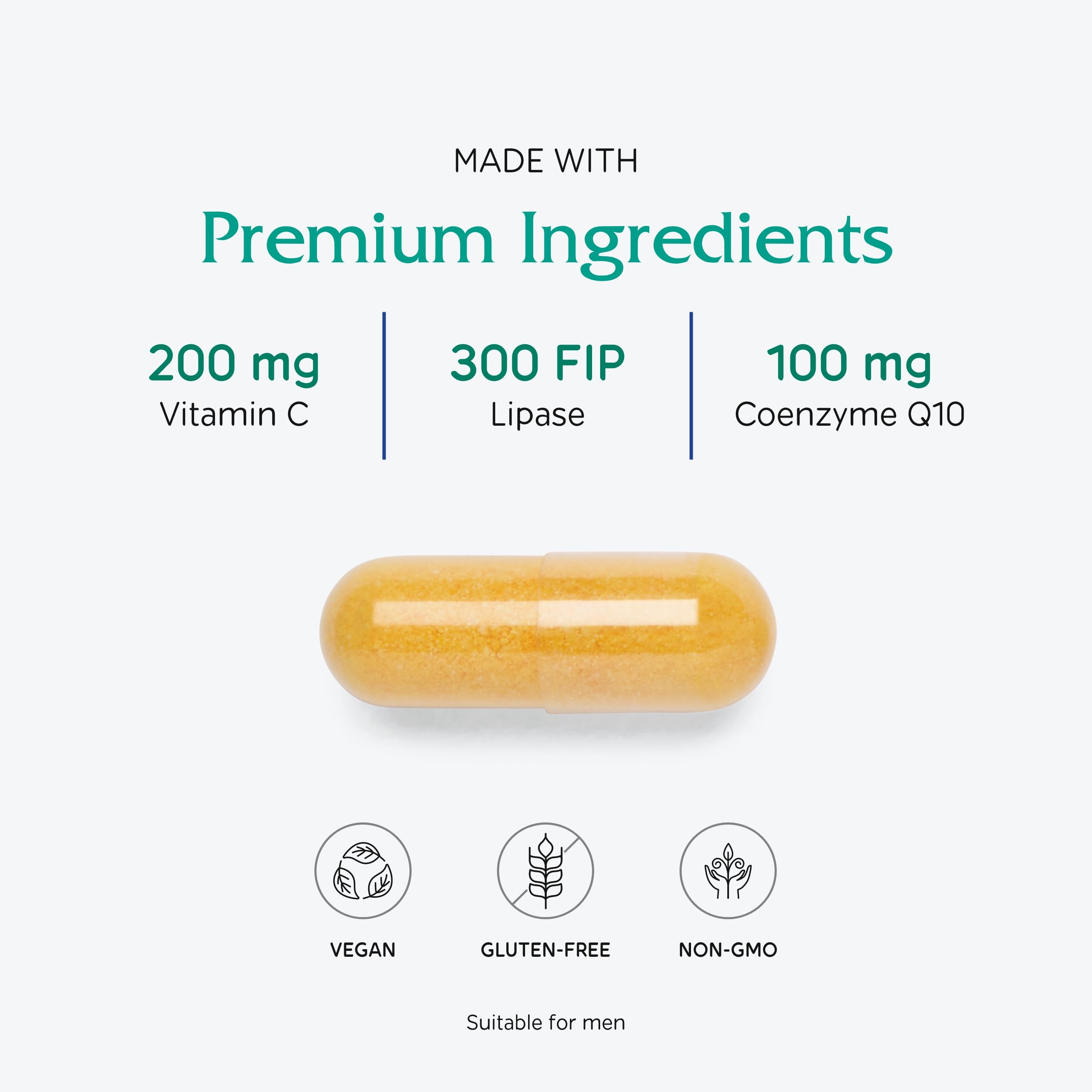 Vitanica CoQ10 Extra vegan formula designed for heart and immune support