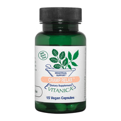 Vitanica Cramp Relax bottle pour for daily use during menses