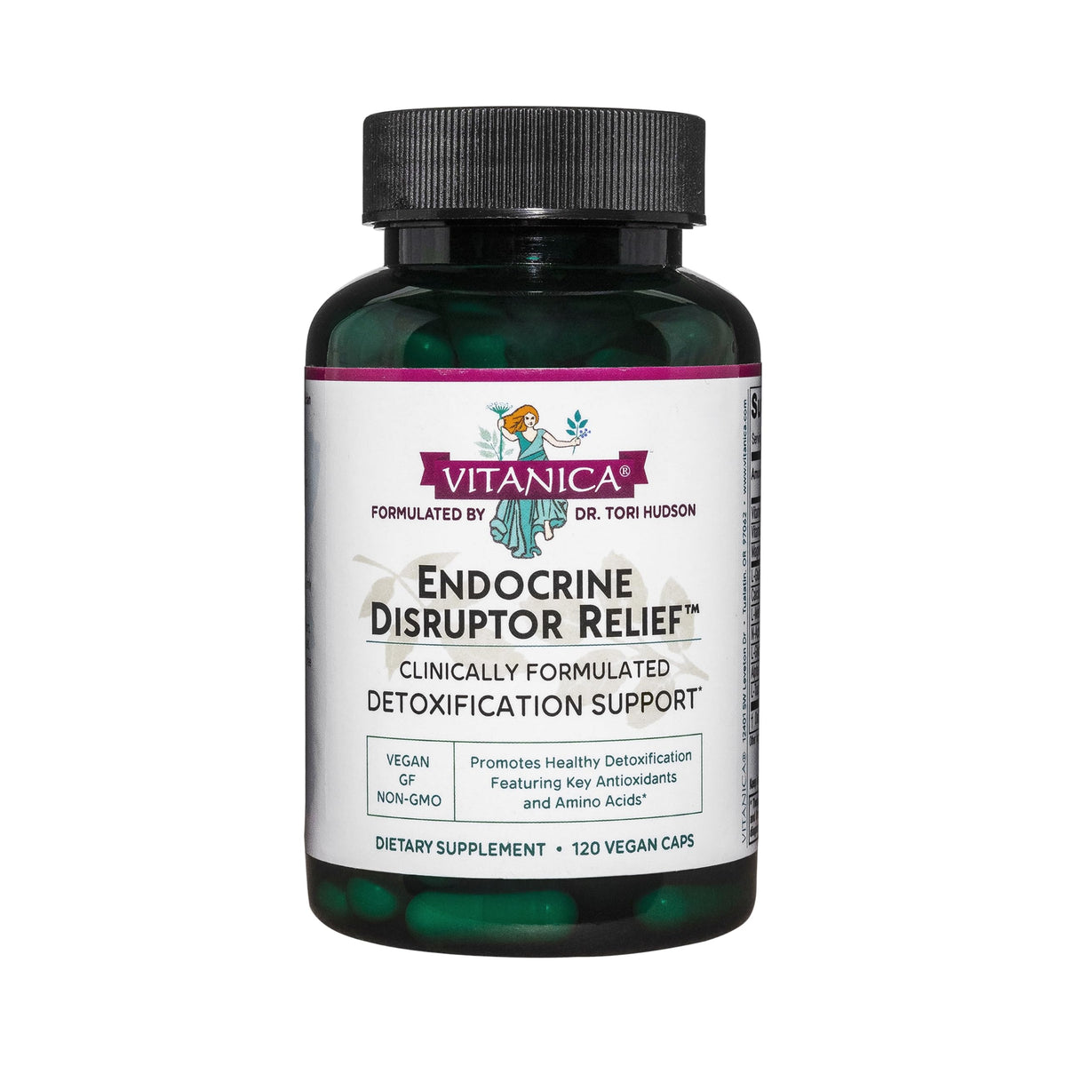 Vitanica Endocrine Disruptor Relief bottle for liver-support and toxin elimination