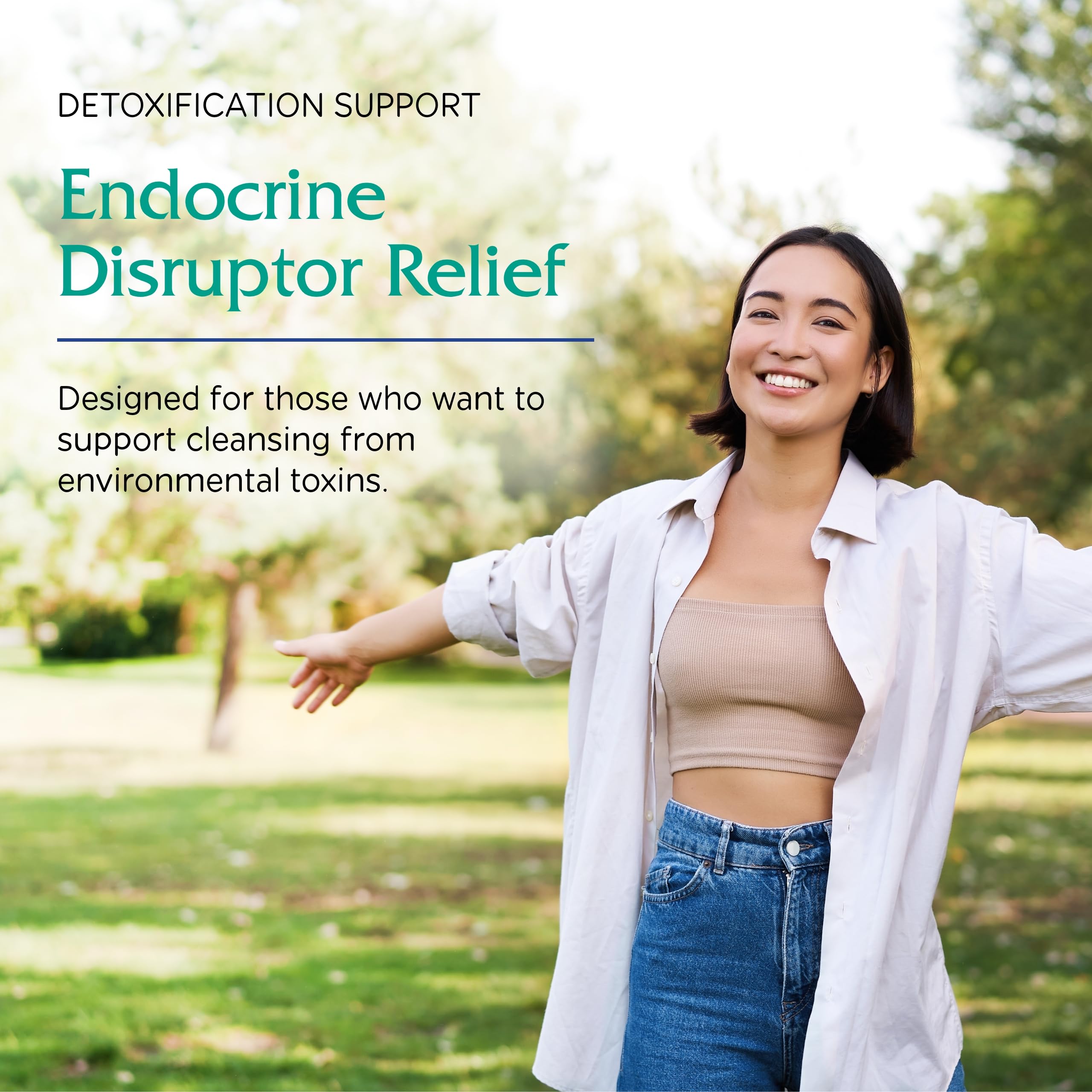 Vitanica Endocrine Disruptor Relief capsules in bottle for daily vegan use