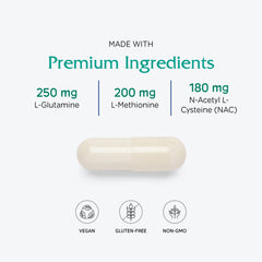 Vitanica Endocrine Disruptor Relief ingredients panel highlighting calcium D-Glucarate and ALA