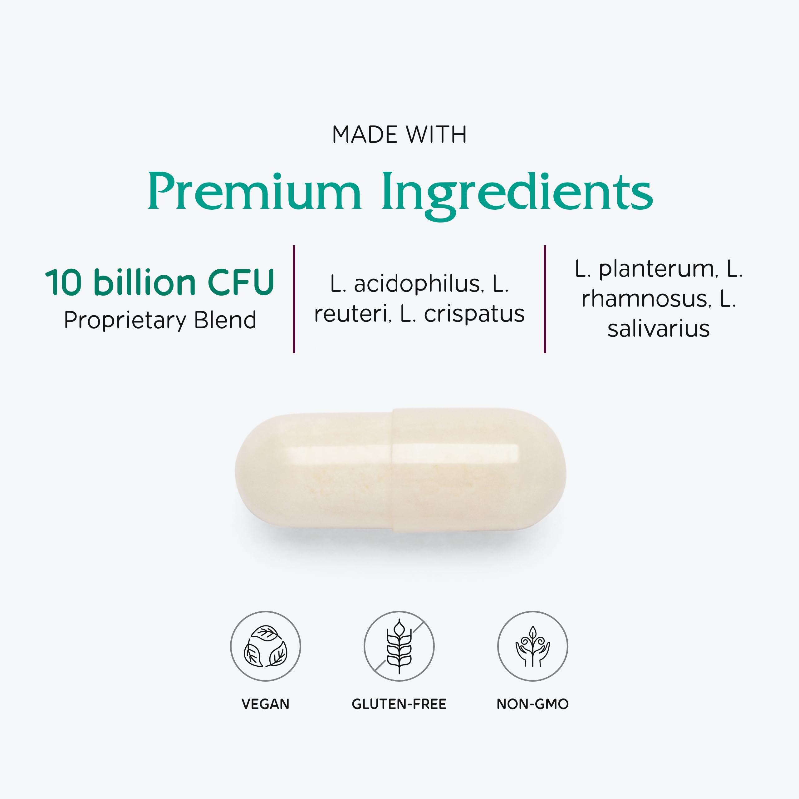 Vitanica FemEcology microflora balance visuals convey vaginal and gut health synergy.
