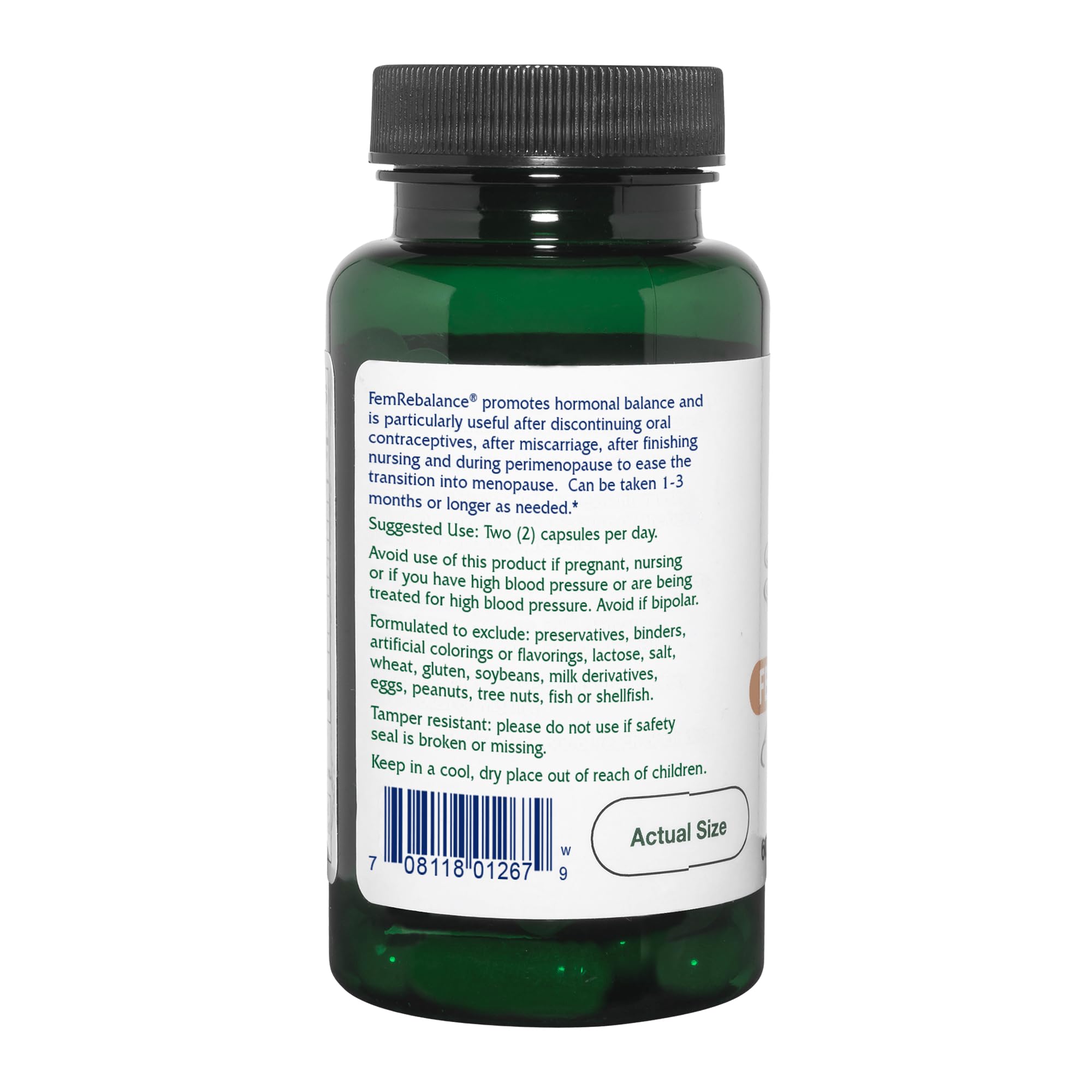 Vitanica FemRebalance borage oil emphasizes GLA support for balance.