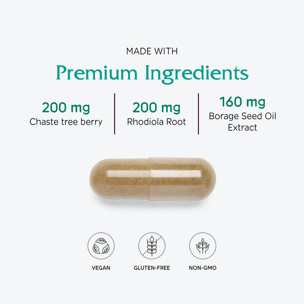 Borage oil component in FemRebalance capsules.