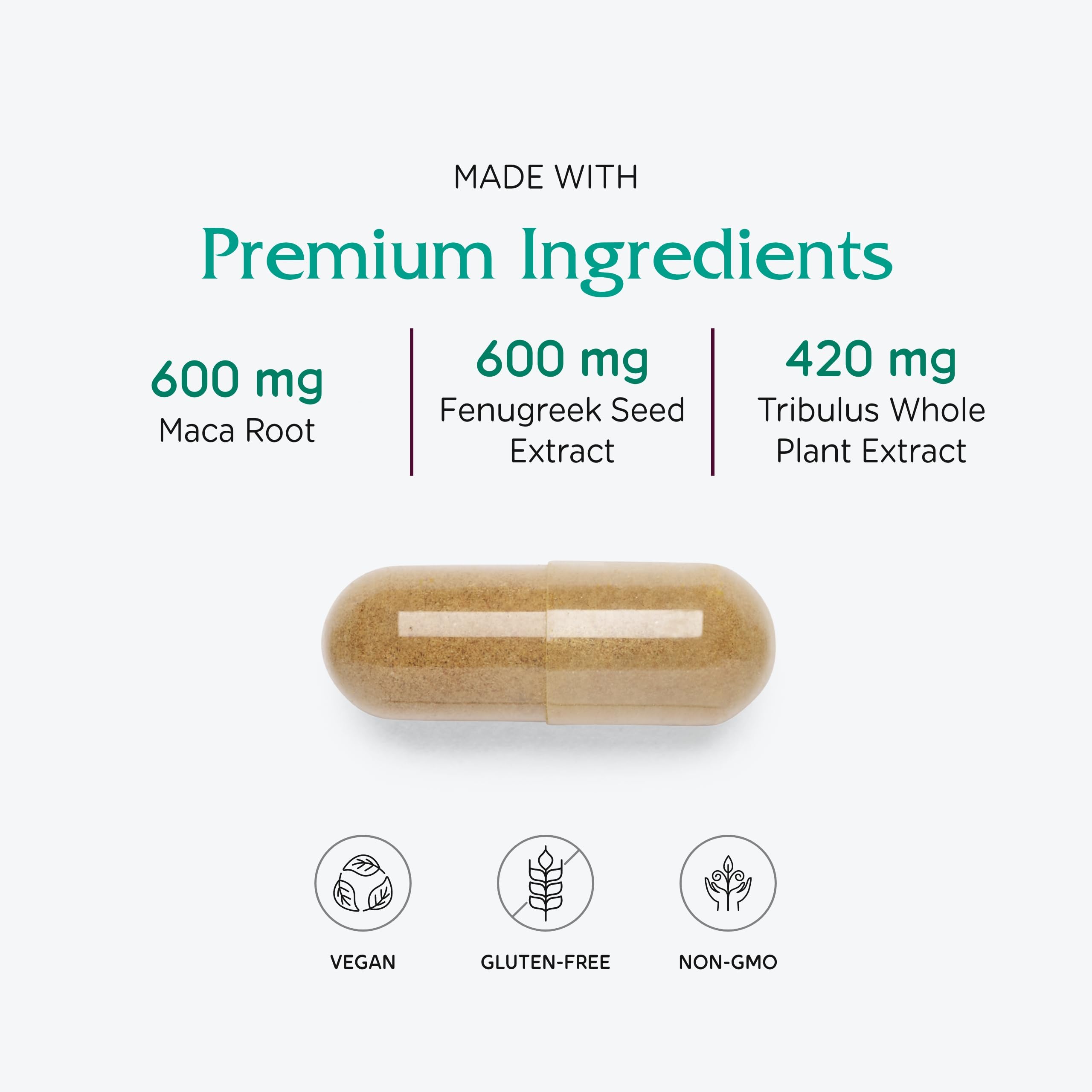 Close-up of Vitanica FemVitality label detailing product name and benefits
