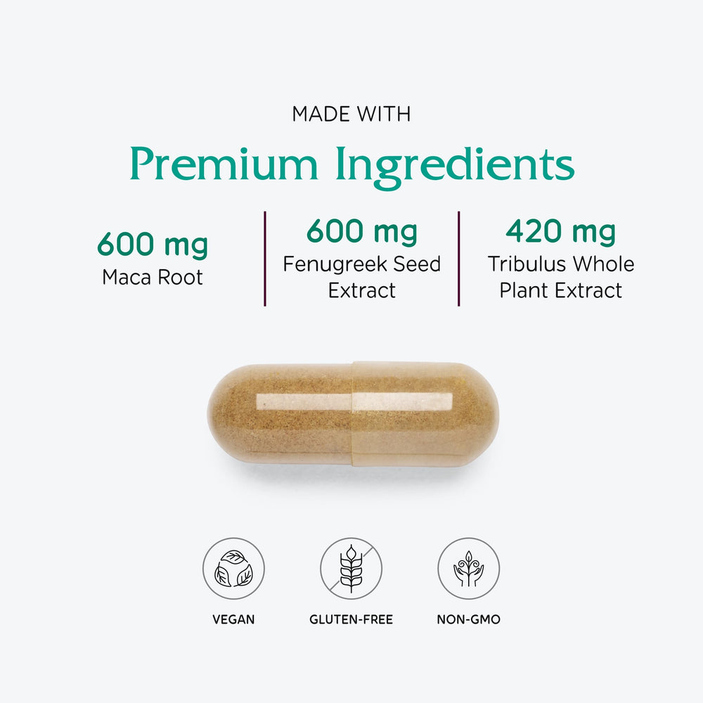Close-up of Vitanica FemVitality label detailing product name and benefits